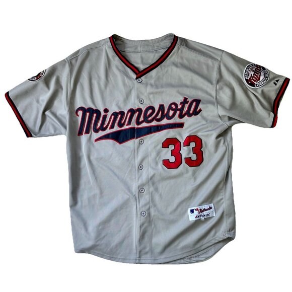 Majestic Other - Majestic Minnesota Twins Justin Morneau #33 Authentic MLB Jersey Sz 54